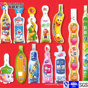 Liquid Beverages Plastic Packaging Shaped Bag